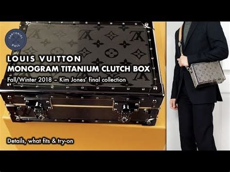 Louis Vuitton Monogram Titanium Clutch Box: FW18 by Kim 